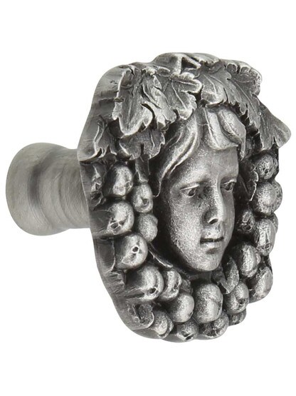 Fruit of the Vine Cabinet Knob in Antique Pewter.